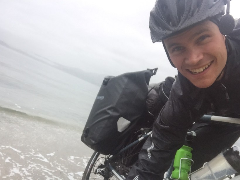 Dipping wheel in Pacific